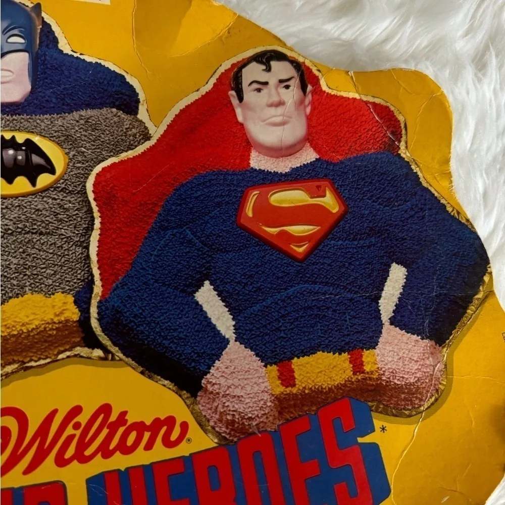 Vintage Wilton Super Heroes cake pan for Superman or Batman cake